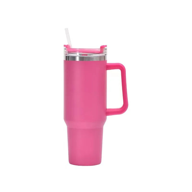 1200ML Bingba Cup Stainless Steel Insulated Water Bottle, With Handle Straw